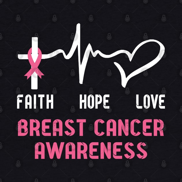 Faith Hope Love breast cancer Awaneress Support breast cancer Gifts by ThePassion99